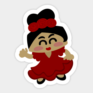 Flamenca Kawaii Sticker